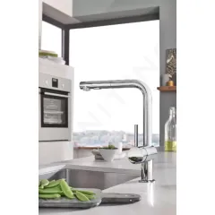 Grohe Dřezová baterie s výsuvnou sprškou, chrom 30274000