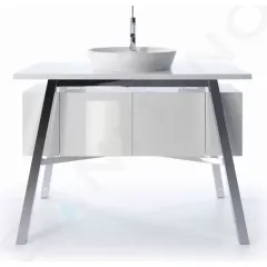 Duravit Umyvadlo na desku, průměr 48 cm, bez přepadu, s otvorem pro baterii, DuraCeram, bílá 2328480000