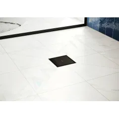 Hansgrohe Podlahová vpust, 10x10 cm, matná černá 56247670
