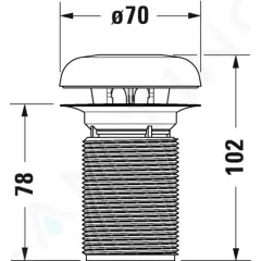 Duravit Pachový uzávěr, bílá 1003840000