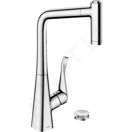 Hansgrohe Dřezová baterie M7120-H320 s výsuvnou sprškou, 2-otvorová instalace, sBOX, chrom 73806000