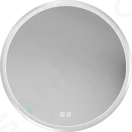 kielle Zrcadlo s LED osvětlením a vyhříváním, průměr 80 cm, chrom 50324003