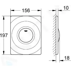 Grohe Ovládací tlačítko, alpská bílá 37063SH0