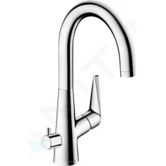 Hansgrohe Páková dřezová baterie 220 s uzavíracím ventilem pro spotřebič, chrom 72811000