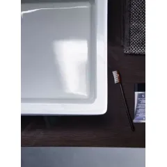 Duravit Umyvadlo na desku, 50x47 cm, s přepadem, s otvorem pro baterii, bílá 0452500000