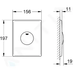 Grohe Ovládací tlačítko, alpská bílá 37547SH0