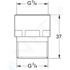 Grohe Originální WAS pojistka proti prasknutí hadice, chrom 41001000