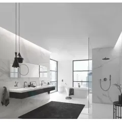 Grohe Termostatická sprchová baterie pod omítku, 2 ventily, kartáčovaný Hard Graphite 29119AL0