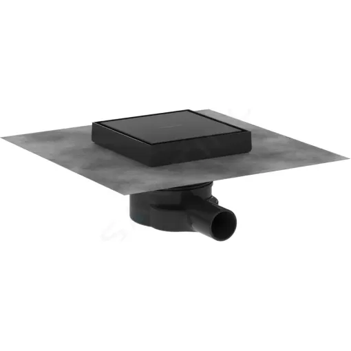 Hansgrohe Podlahová vpust, 15x15 cm, matná černá 56249670