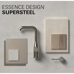 Grohe Páková umyvadlová baterie s výpustí, supersteel 23589DC1