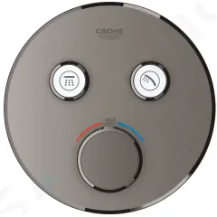 Grohe Termostatická sprchová baterie pod omítku, 2 ventily, kartáčovaný Hard Graphite 29119AL0