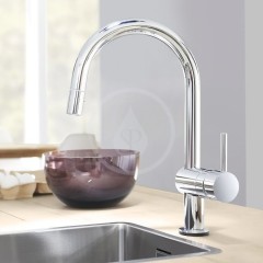 Grohe MintaTouch - Elektronická páková dřezová baterie, chrom 31358001 31358001IIJ1