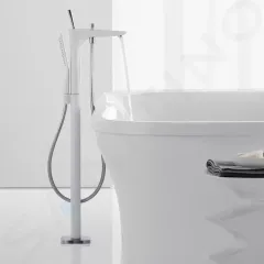 Hansgrohe Vanová baterie na podlahu, bílá/chrom 15473400