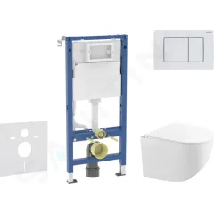 Geberit Set předstěnové instalace, kompaktního klozetu Gaia a sedátka softclose, tlačítko Delta30, alpská bílá SANI11CA3153B