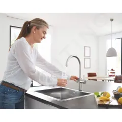 Grohe Dřezová baterie s chladícím zařízením a filtrací, supersteel 31455DC1