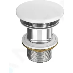 kielle Neuzavíratelná umyvadlová výpusť, bílá 30901120