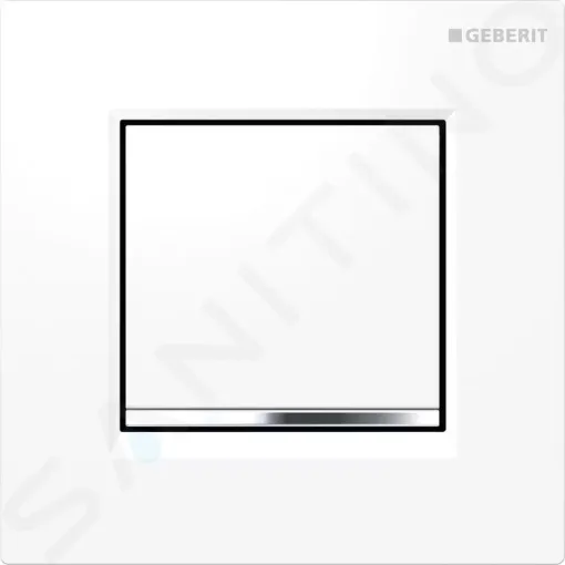Geberit Ovládání splachování pisoáru, bílá/lesklý chrom 116.017.KJ.1