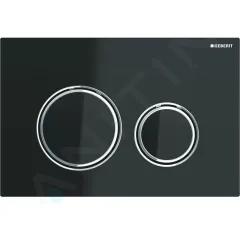 Geberit Ovládací tlačítko splachování, chrom/černé sklo 115.884.SJ.1