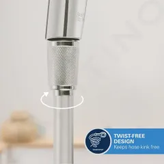Grohe Silverflex sprchová hadice 125 cm, supersteel 28362DC0