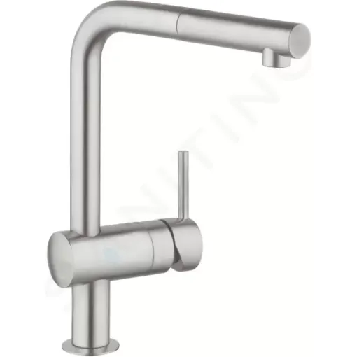 Grohe Dřezová baterie s výsuvnou koncovkou, supersteel 32168DC0