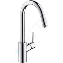 Hansgrohe Dřezová baterie M5214-H260 sklopná pod okno, s výsuvnou sprškou, sBOX, chrom 73864000