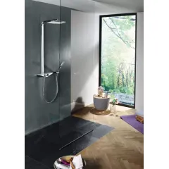 Hansa Sprchový set Wellfit s termostatem, 36x22 cm, bílá/chrom 5865017282
