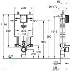 Grohe Uniset pro závěsné WC 38643001