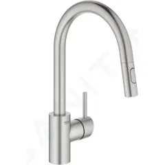 Grohe Dřezová baterie s výsuvnou sprškou, supersteel 31483DC2