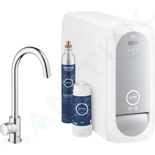 Grohe Dřezový ventil Mono Connected, s chladícím zařízením a filtrací, chrom 31498001