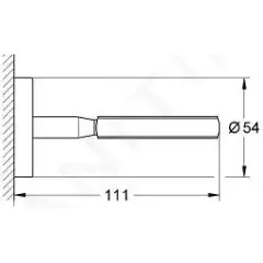 Grohe Držák skleničky/mýdelníku, chrom 40585001