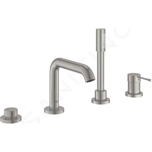 Grohe Baterie na okraj vany, 4-otvorová instalace, supersteel 19578DC1