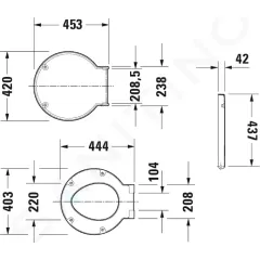 Duravit WC sedátko, softclose, bílá 0065880099