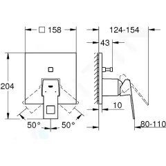 Grohe Baterie pod omítku pro 2 spotřebiče, chrom 24062000