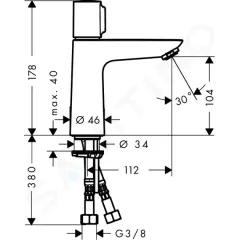 Hansgrohe Umyvadlová baterie 110, chrom 71751000