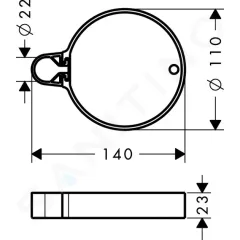 Hansgrohe Miska na mýdlo, chrom 28678000