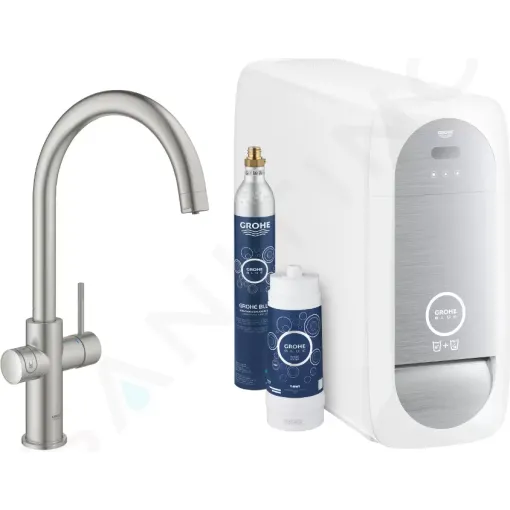 Grohe Dřezová baterie s chladícím zařízením a filtrací, supersteel 31455DC1