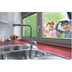 Grohe Dřezová baterie s výsuvnou koncovkou, chrom 32168000
