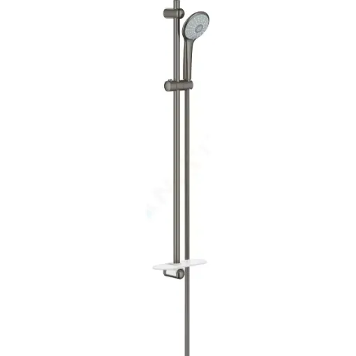 Grohe Sada sprchové hlavice Massage 110, tyče a hadice, 3 proudy, kartáčovaný tmavý grafit 27226AL1