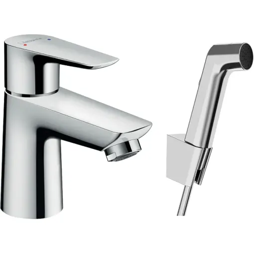 Hansgrohe Umyvadlová baterie s ruční sprchou Bidette, chrom 71729000