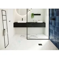 Hansgrohe Podlahová vpust, 10x10 cm, matná černá 56247670