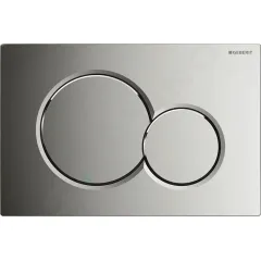 Geberit Modul pro závěsné WC s tlačítkem Sigma01, lesklý chrom + Villeroy Boch - WC a sedátko, DirectFlush, SoftClose, CeramicPlus 110.302.00.5 NB2