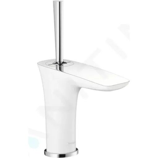 Hansgrohe Umyvadlová baterie s výpustí Push-Open, bílá/chrom 15075400