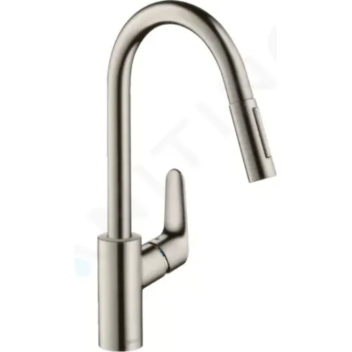 Hansgrohe Dřezová baterie s výsuvnou sprškou, vzhled nerezu 31815800