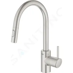 Grohe Dřezová baterie s výsuvnou sprškou, supersteel 31483DC2