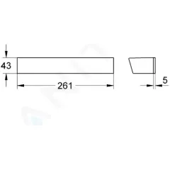 Grohe Sprchová polička EasyReach, chrom 18608001