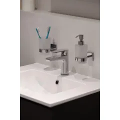 kielle Dávkovač mýdla s držákem, matné sklo/chrom 40123000