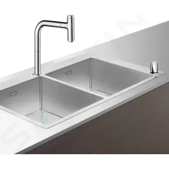 Hansgrohe Set dřezu a baterie C71-F765-10, chrom 43203000