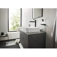 Hansgrohe Dávkovač mýdla s držákem, matné sklo/černá mat 41745670