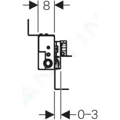 Geberit Předstěnová instalace pro sprchu, s odtokem ve stěně, pro výšku mazaniny u vtoku 65–90 mm 457.536.00.1