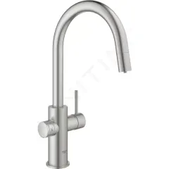Grohe Dřezová baterie Connected, s chladícím zařízením a filtrací, supersteel 31541DC0